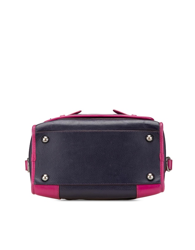 Pre-Loved by Azura Reborn - Pre-Loved loewe Leather Satchel Handbag TwoTone Design