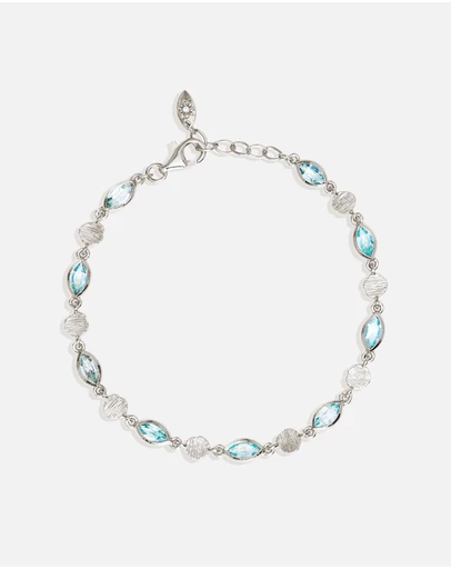 By Charlotte - Silver Protection of Eye Bracelet