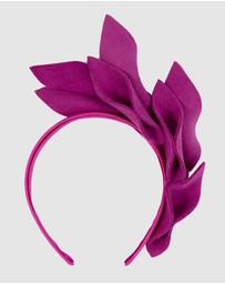 Max Alexander - Felt Fuchsia Winter Racing Fascinator