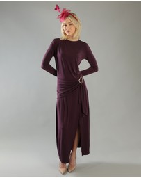 Morgan & Taylor - Elisa Fascinator in Burgundy Red
