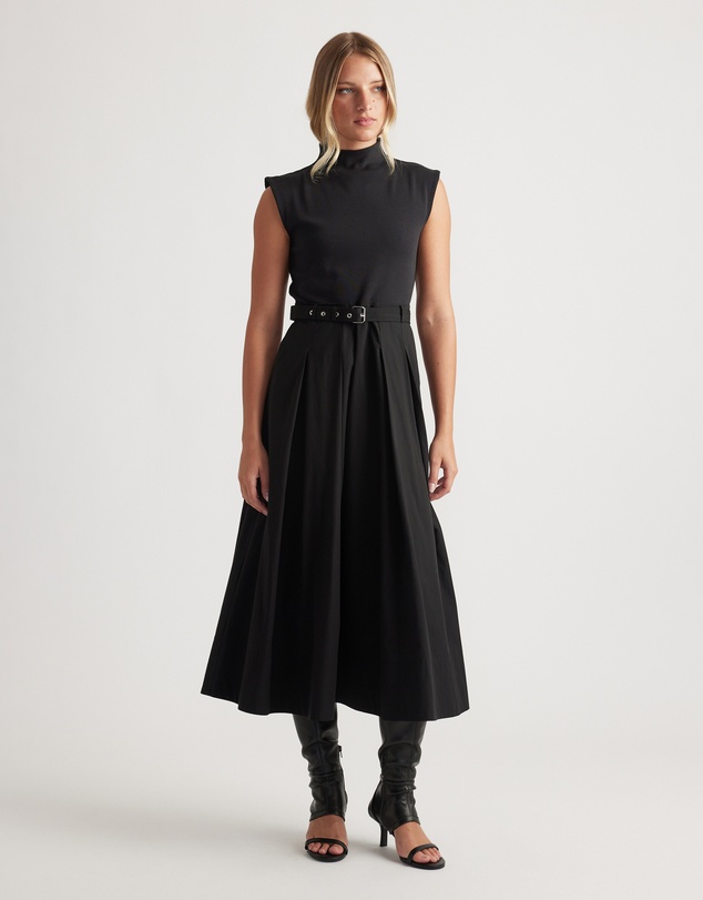 Decjuba - Stefanie Spliced Midi Dress