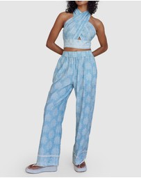 Amelius - Anjali Linen Halter Top