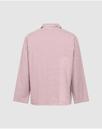 Hunkemoller - Long Sleeve Flannel Check Essential Pants