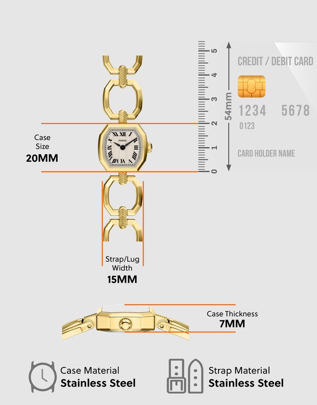 Fossil - Harlow Gold Tone Analogue Watch