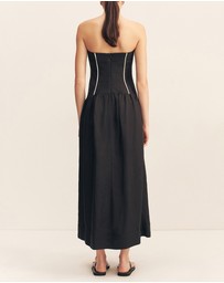 Shona Joy - Billie Contrast Strapless Midi Dress