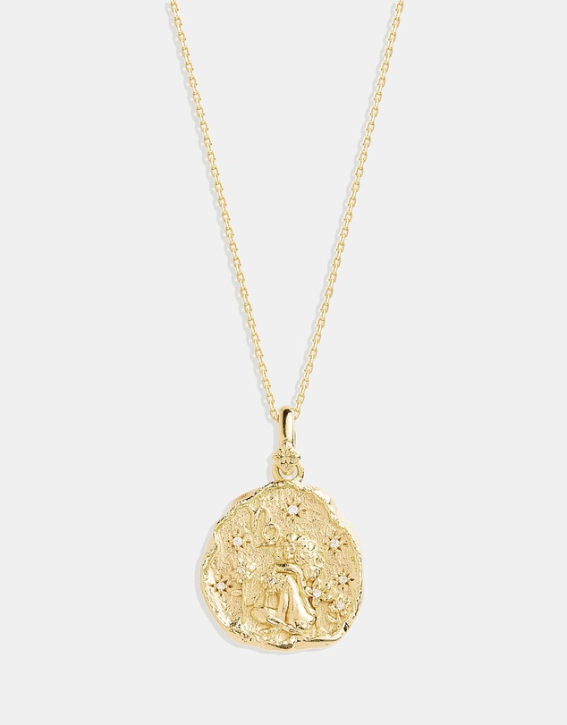 By Charlotte - She Is Capricorn Zodiac Necklace