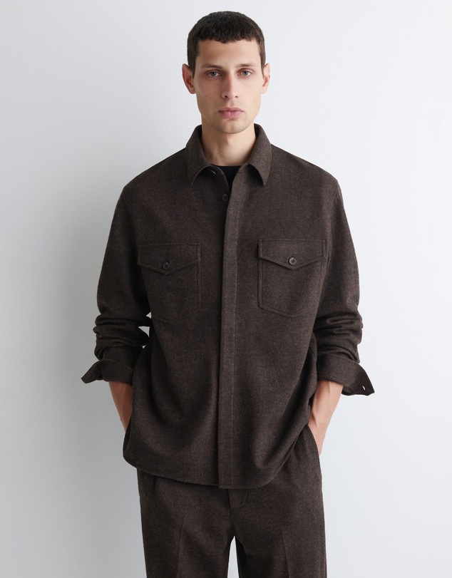 COS - Relaxed Boiled-Wool Overshirt