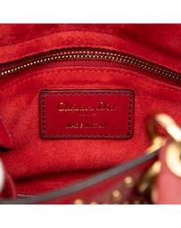 Pre-Loved by Azura Reborn - Pre-Loved Mini Lambskin Cannage Studded Supple Lady Dior