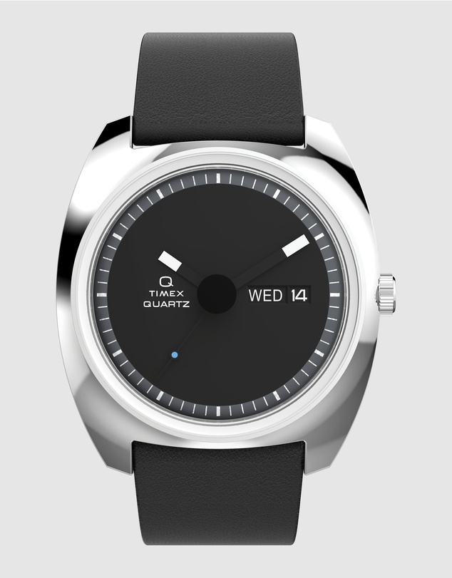 TIMEX - Q Timex® 1975 Enigma 37mm Leather Strap Watch