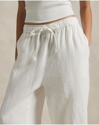 Polo Ralph Lauren - Linen Drawstring Straight-Leg Pants
