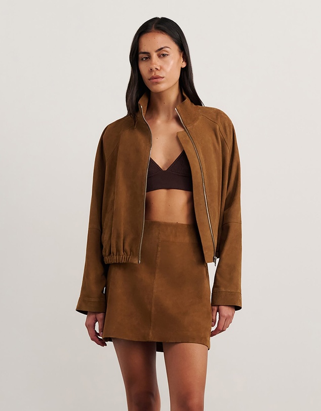 Jag - Ophelia Suede Bomber