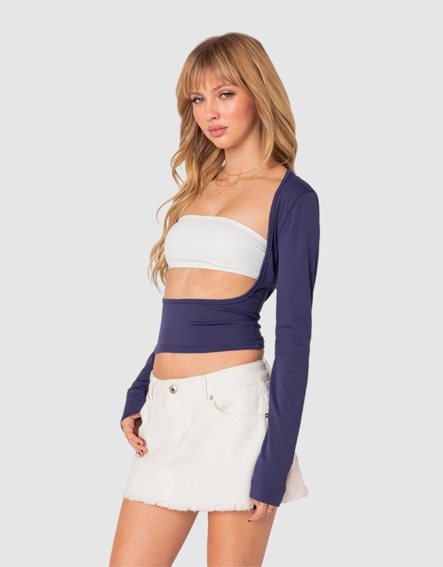 EDIKTED - Two Piece Cut Out Bandeau Top