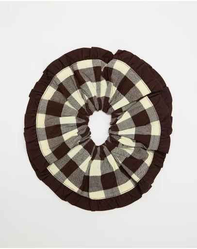 Damson Madder - Frill Edge Scrunchie