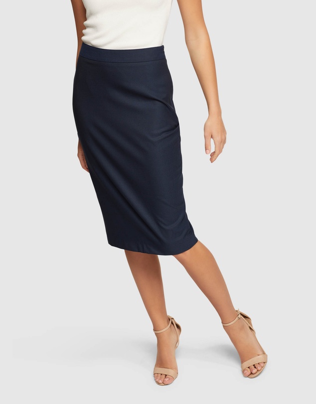 Oxford - Peggy Wool Stretch Suit Skirt