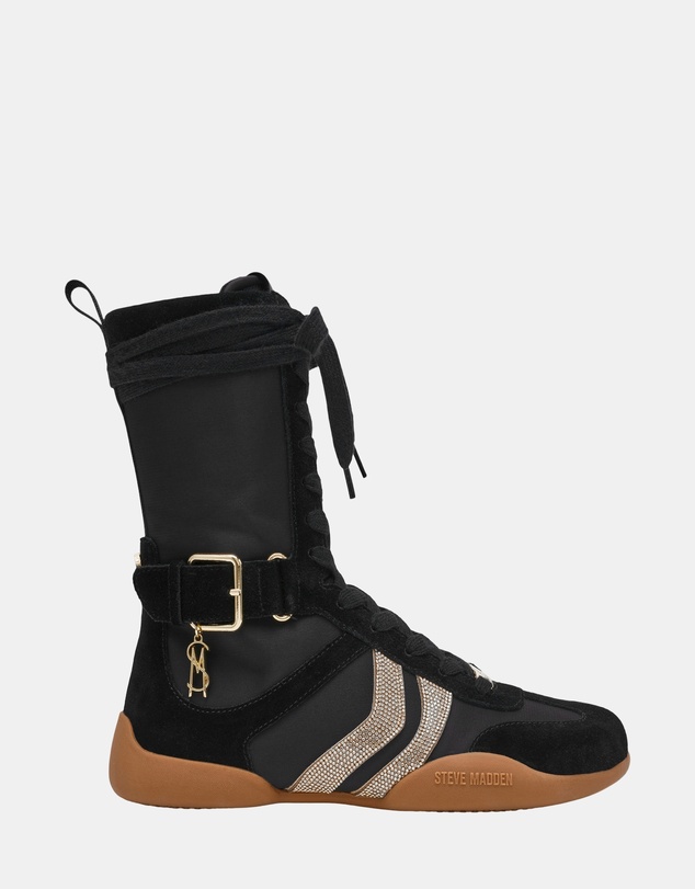 Steve Madden - Bently Black/Gold Sneakers