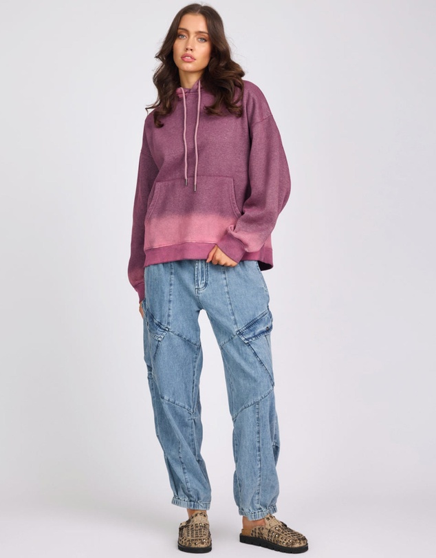 ONE TEASPOON - Smiley Batwing Hoody - Pink