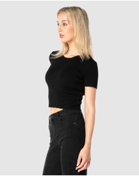 ONEBYONE - Premium Ribbed Crop Tee