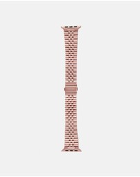 Friendie - Stainless Steel Link Bracelet Band - The Perth - Apple Watch Compatible