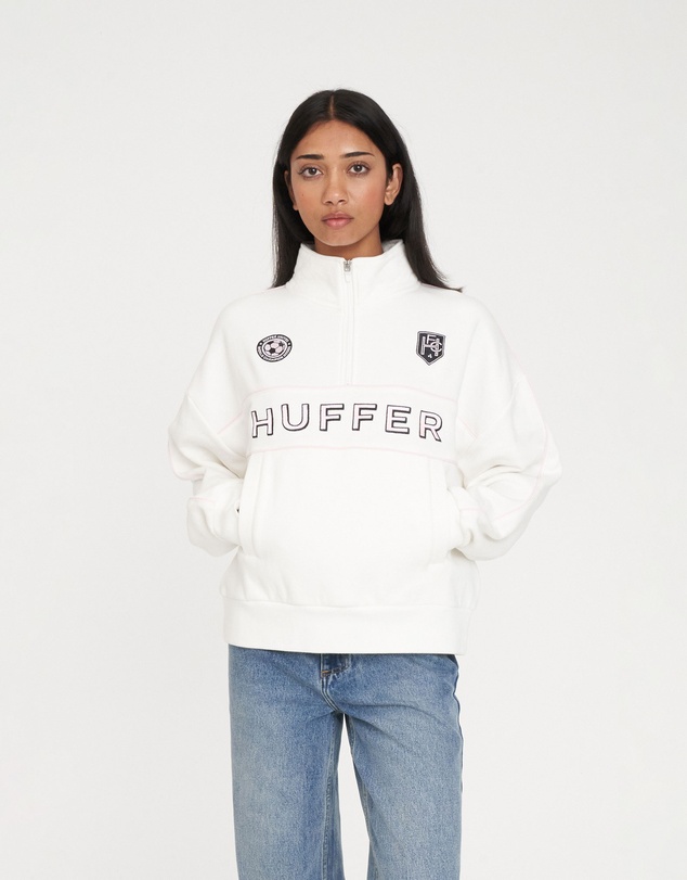 Huffer - Panelled 1/4 Zip 350