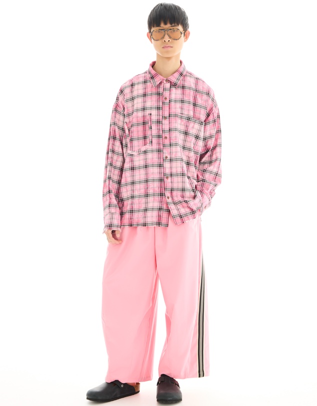 THE TALES - Washed Oversized Willow Check Shirt