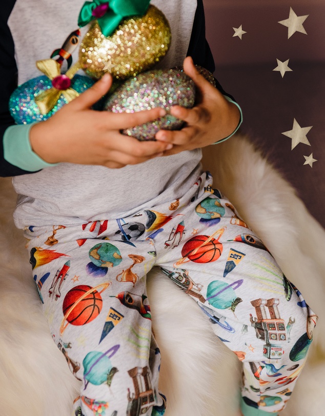 Fleur Harris - 'Outer Space' Nightfall Sleep Set in Grey Marle