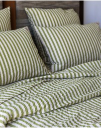 Mosey Me - Seersucker Stripe Standard Pillowcase Set