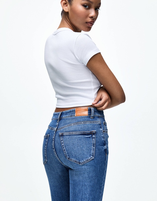 Pull&Bear - Flared High-rise Skinny Jeans