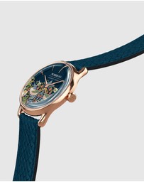 August Berg - Morris & Co 30mm Indigo Strawberry Thief Watch