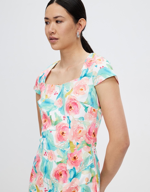 Pink Ruby - Spring Racer Sleeves Dress