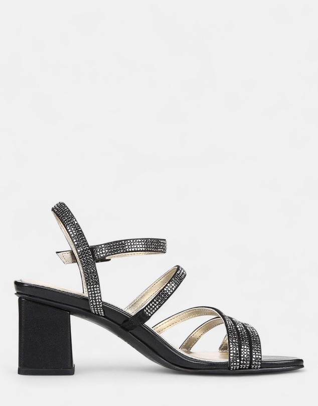 Naturalizer - Niko Dress Sandal - Black Sparkle