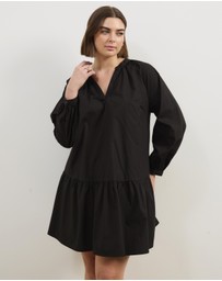 Atmos&Here Curvy - Tilly Volume Sleeve Mini Dress