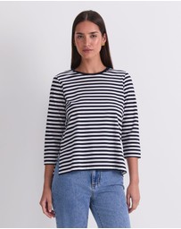Sportscraft - Mercerised Cotton 3/4 Sleeve Tee