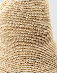 Miz Casa and Co - Clementine Foldable Raffia Weave Sun Hat