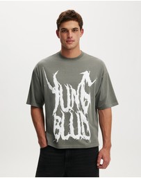 Cotton On - Cropped Fit Music T-Shirt