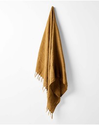Aura Home - Linen Fringe Throw
