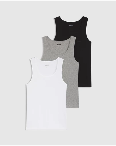 BOSS - 3-Pack Rib Classic Tank Tops