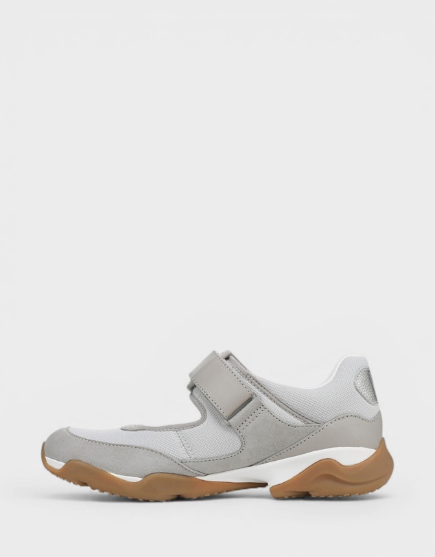 Vionic - Walk Slim Giselle Mary-Jane - Vapor Grey/Silver