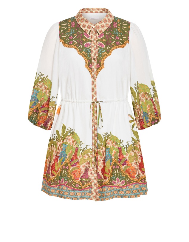 City Chic - Fools Paradise Print Mini Dress
