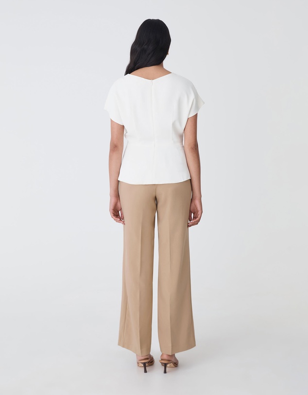 Forcast - Bonnie Gathered Peplum Top