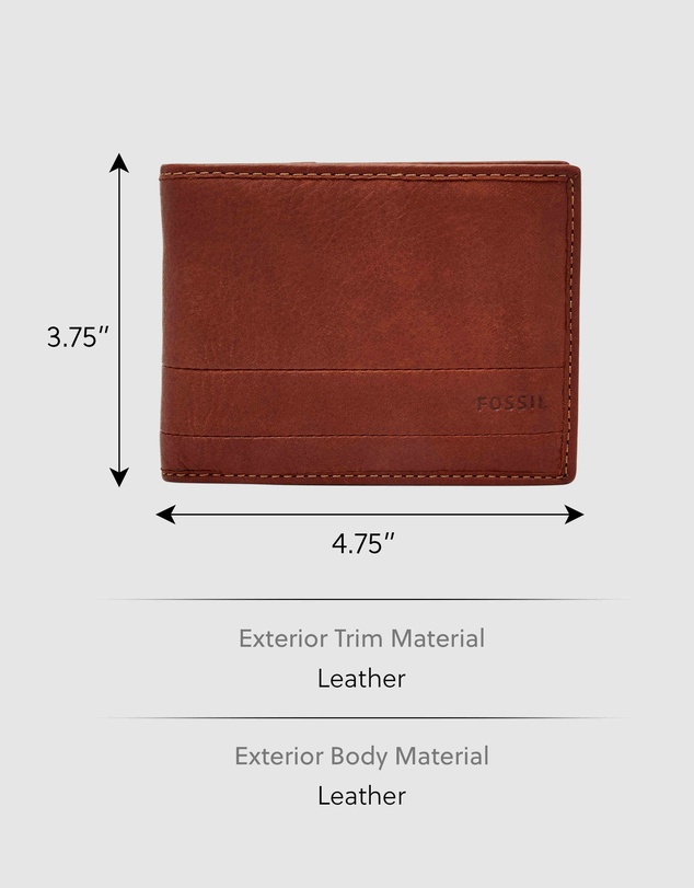 Fossil - Lufkin Brown Wallet