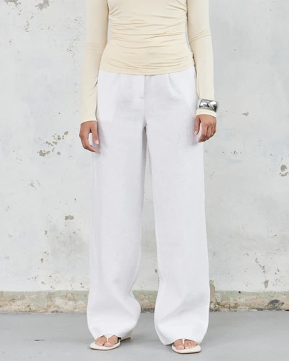 FRIEND of AUDREY - The Linen Pocket Trouser