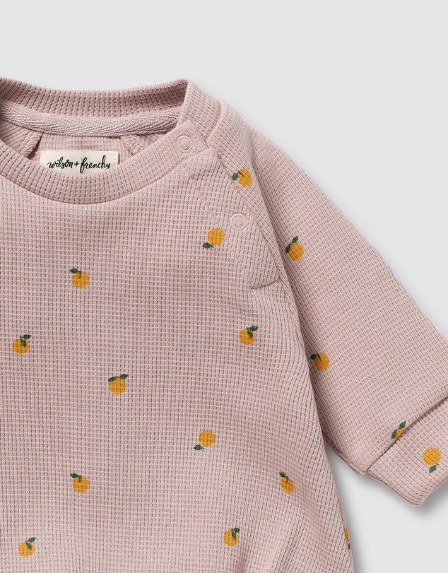 Wilson & Frenchy - Mini Mando Organic Waffle Bodysuit - Babies
