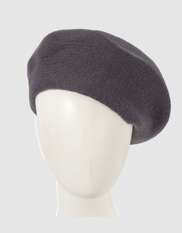 Max Alexander - European Made Dark Grey Soft Wool Beret