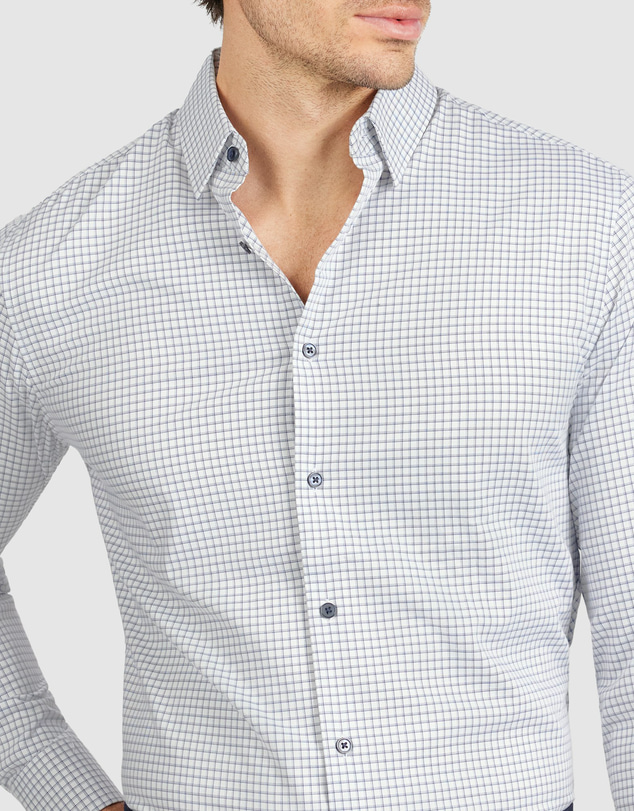 Tarocash - Leeds Slim Bamboo Check Shirt