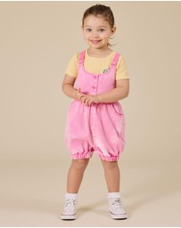 Goldie + Ace - Cindy Denim Bubble Overalls - Babies-Kids