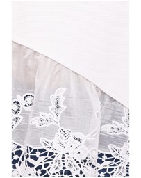 Petal & Pup - Chase Lace Hem Ribbed Top - Ivory