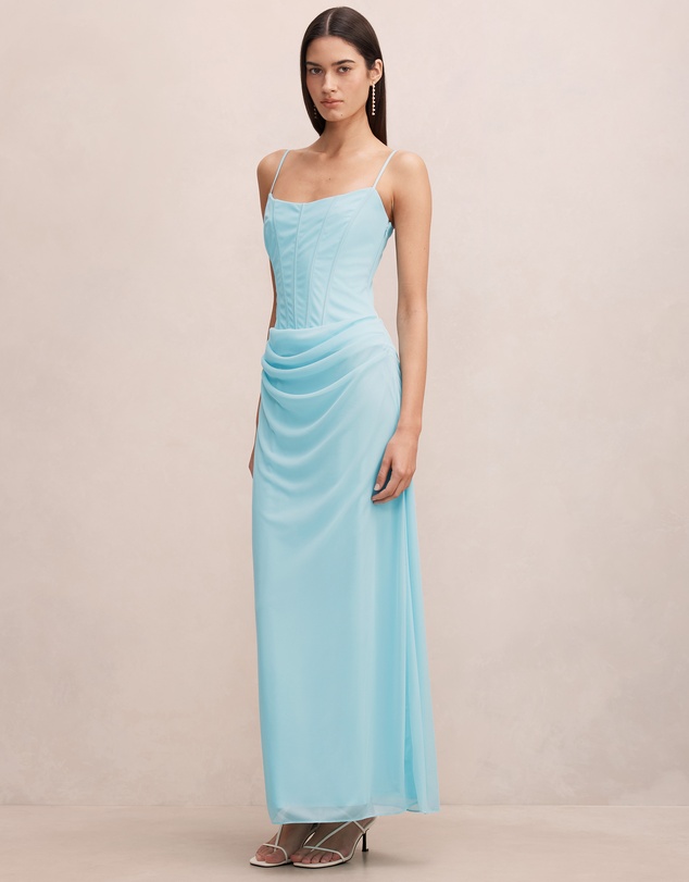 Forever New - Maeve Corset Mesh Maxi Dress