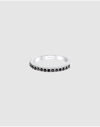 Elli Jewelry - Ring Memoire Elegant Radiant with Crystals in 925 Sterling Silver
