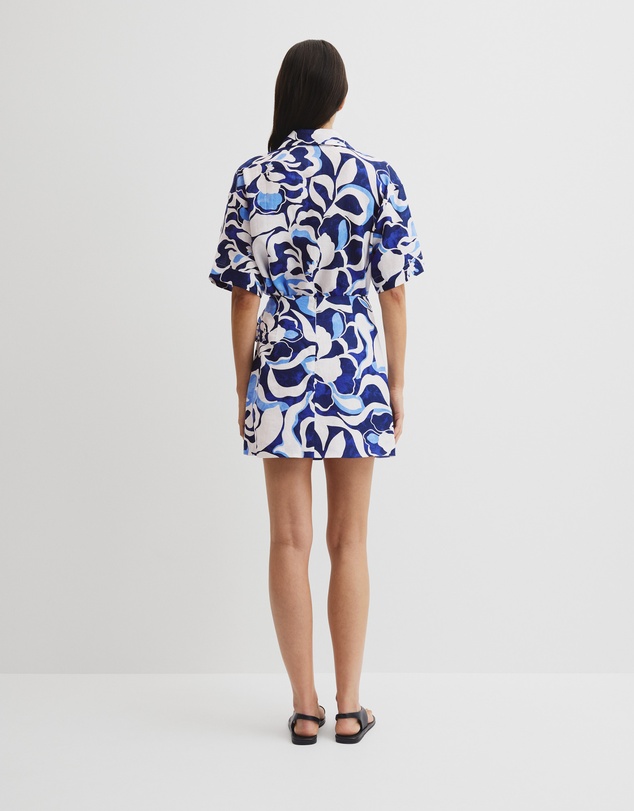 Country Road - Print Mini Linen Skirt