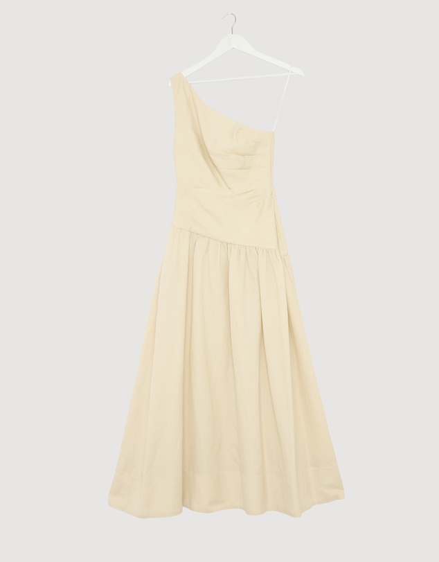 Revibe - Repaired Shona Joy Gigi One Shoulder Maxi Dress - AU 6